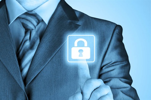 cybersafety man in suit with padlock