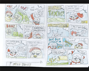 comic book competition category b second place