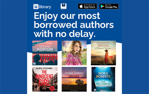 uLibrary eaudiobooks promotional image