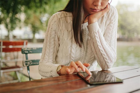 Woman at computer