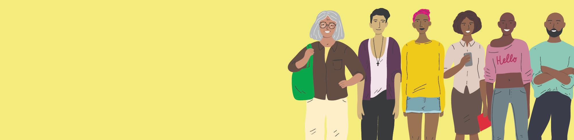 Rotating Banner Culturally Diverse people