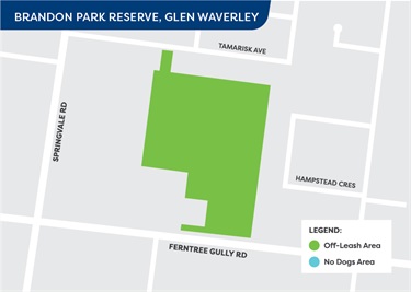 Off-leash area from 1 July 2023 - Brandon Park Reserve