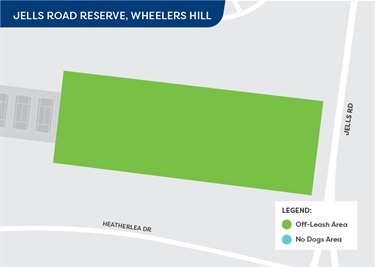 Off-leash area from 1 July 2023 - Jells Road Reserve