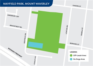 Off-leash area from 1 July 2023 - Mayfield Park