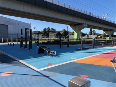 Centre Road Railway Reserve fitness equipment