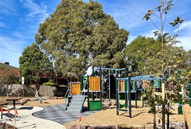 Upgraded playspace at Rivett Crescent Reserve 2023