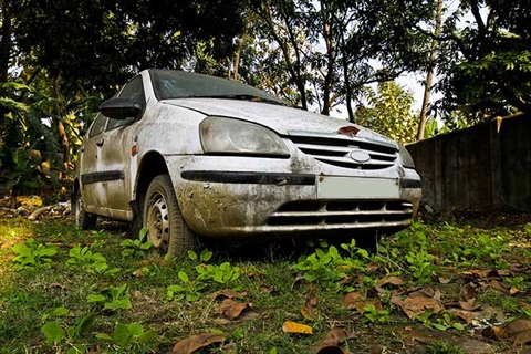 Abandoned car