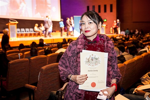 Citizenship ceremony at Monash University