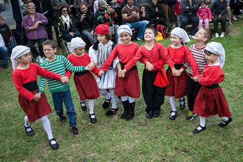 Greek children dancing