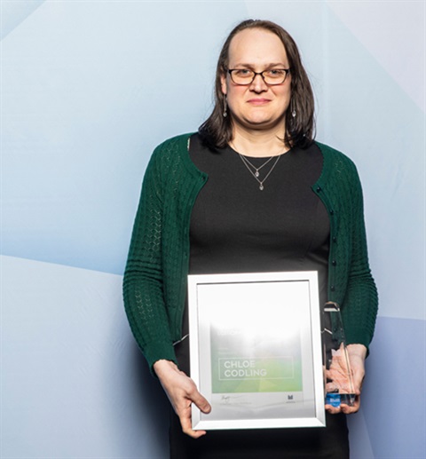 2021 LGBTIQA+ Community Leadership award winner - Chloe Codling