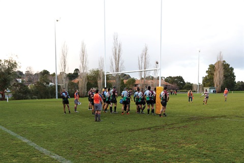 Sports Team on Field