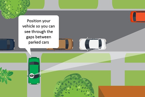 Parking procedure - Obstructing sight lines reverse