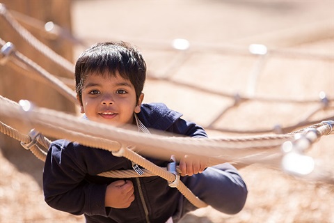 Kid playing