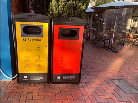 Bins on the street