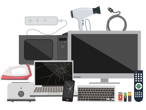 Graphic of electronic items
