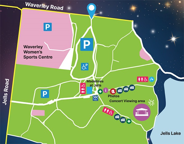 Carols 2023 site map